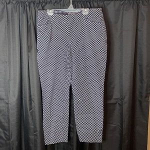 Blue Pixie Pants with White Polka Dots, Size L